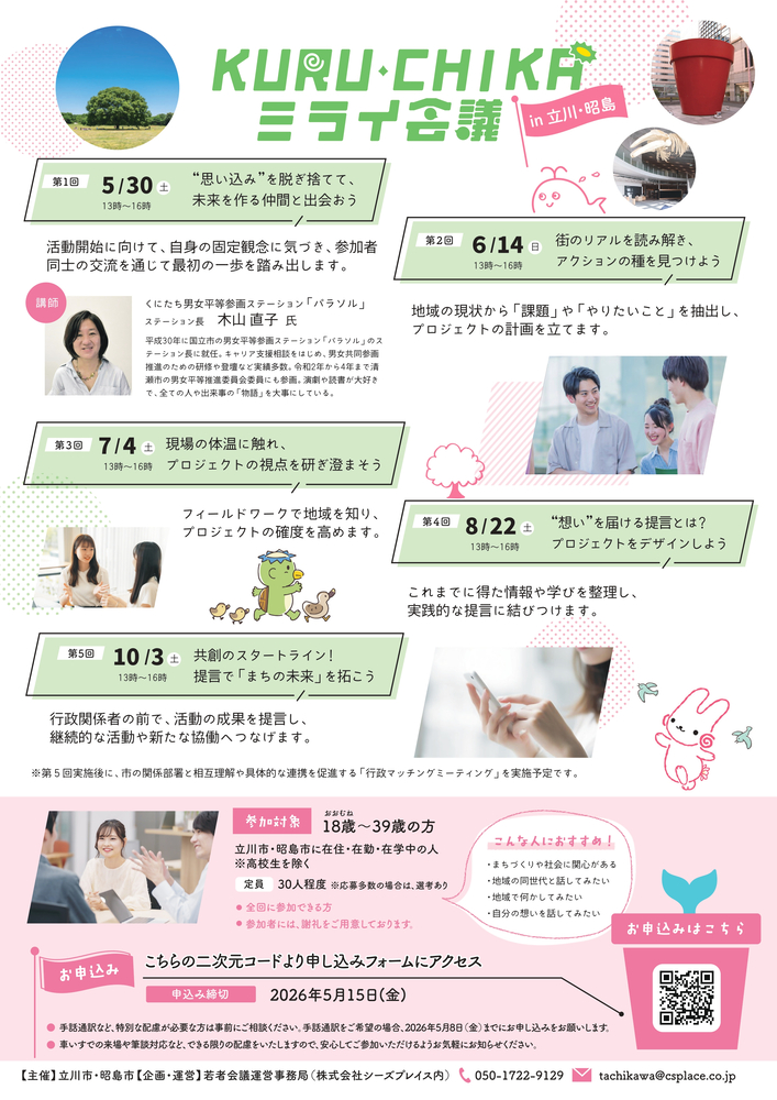 当事業のチラシの裏面