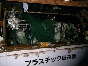 防護ネットの巻き付き画像