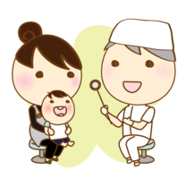 イラスト:小児の歯科健診