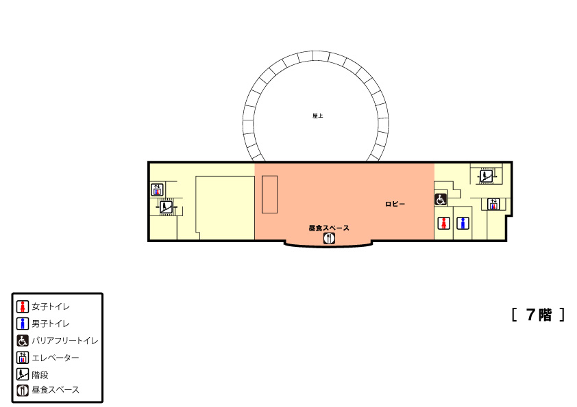 市役所7階配置図