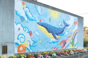 クジラの壁画