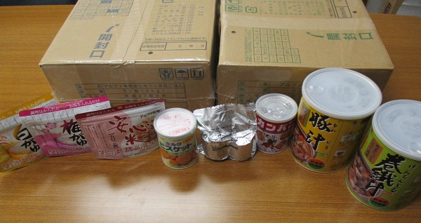 備蓄食糧の写真