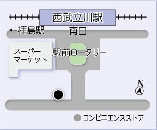 西武立川駅南口1台