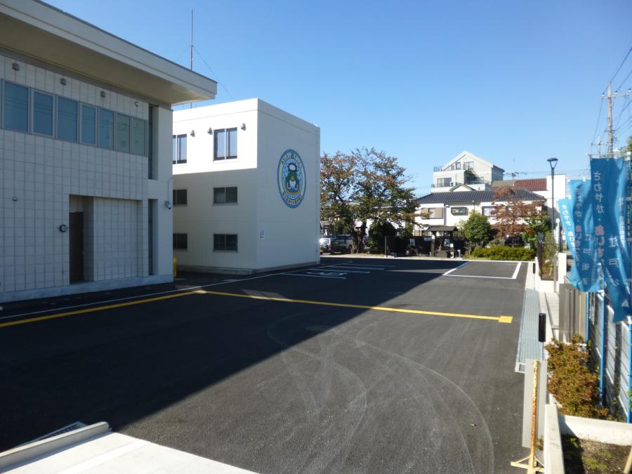 水道部駐車場