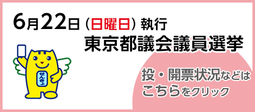 令和７年東京都議会議員選挙の画像